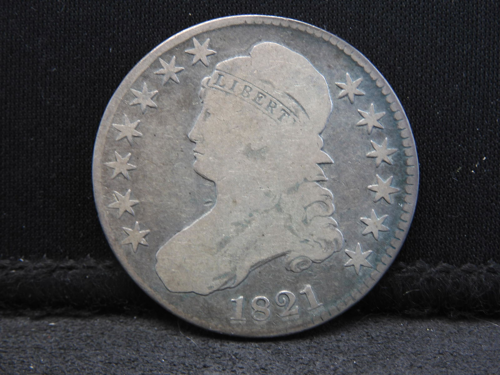 1821 Capped Bust Silver Half Dollar - Seldom Seen! (1 of 3)