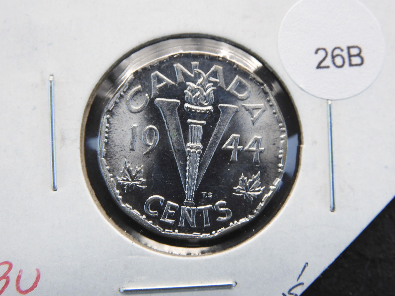 1944 Canada 5c.  BU. (1 of 3)