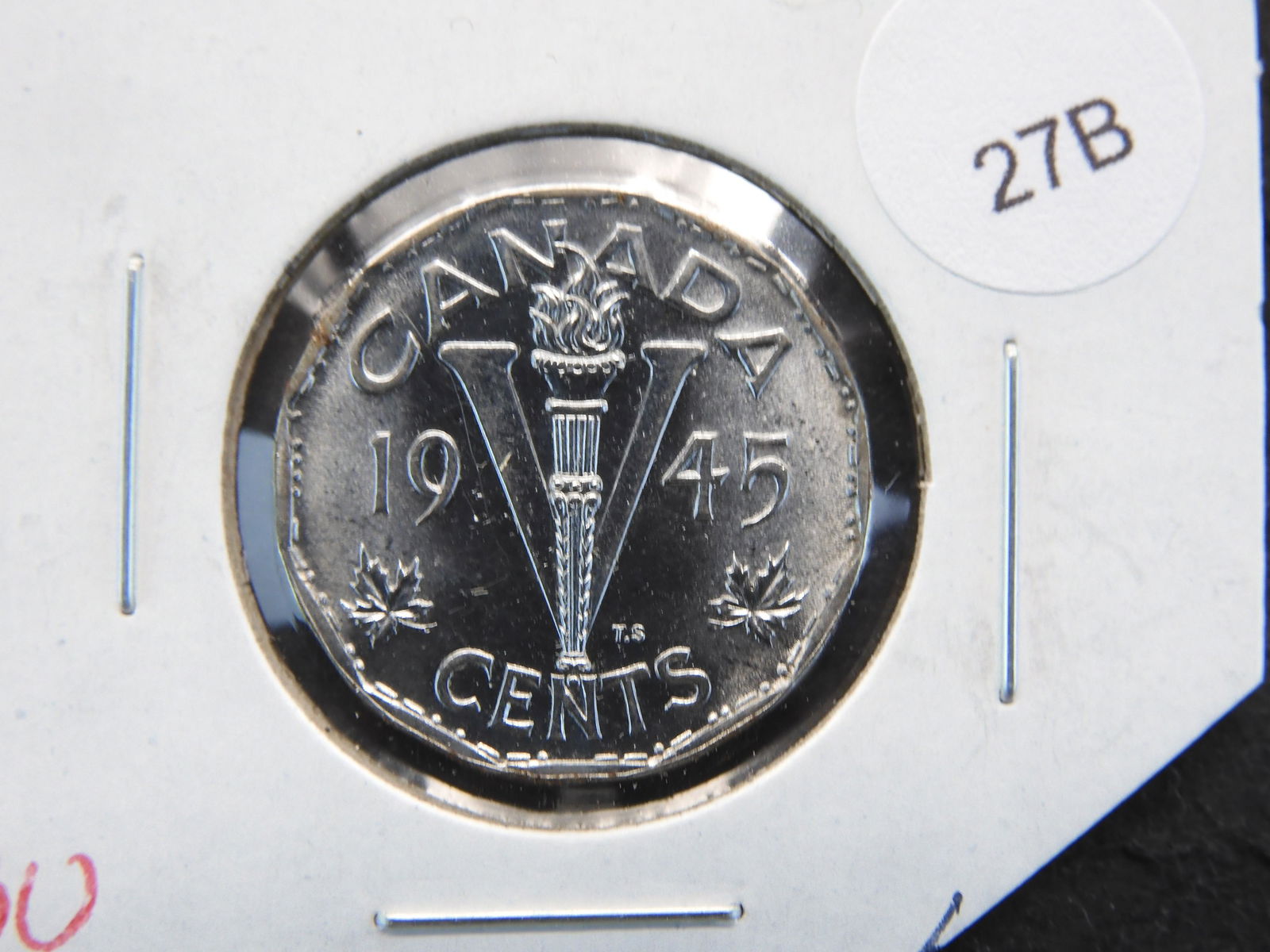 1945 Canada 5c.  BU. (1 of 3)