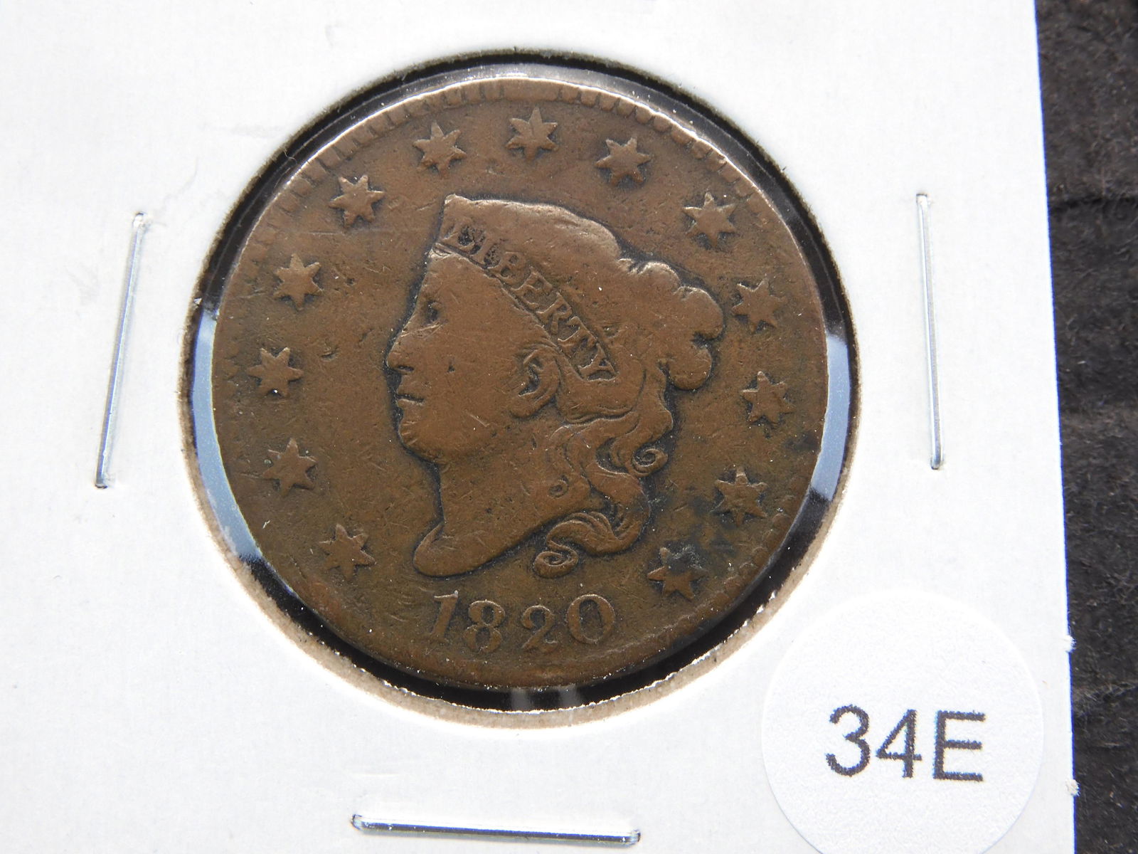 1820 Large Cent. (1 of 3)