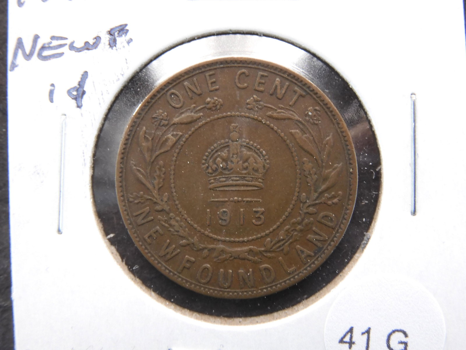 1913 Newfoundland 1c.  XF. (1 of 3)