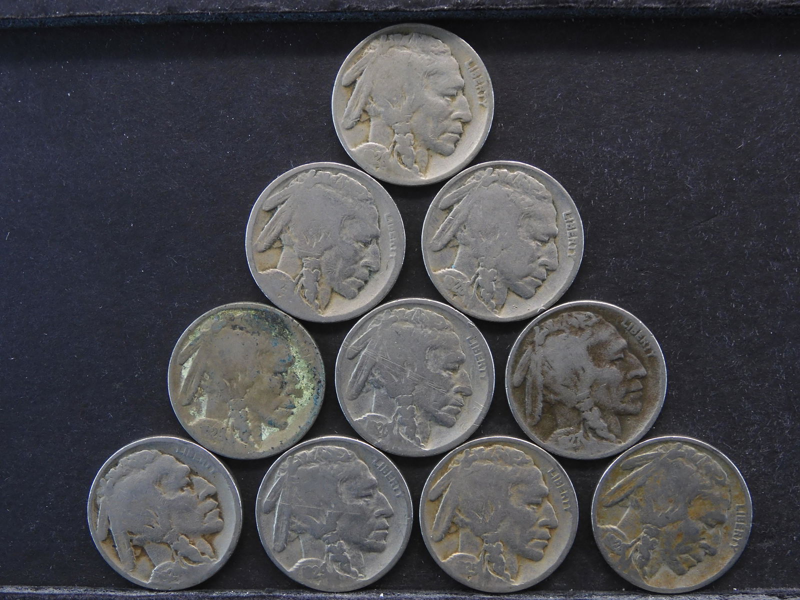 1920-1929 Buffalo Nickels (10 Coins Total) (1 of 2)