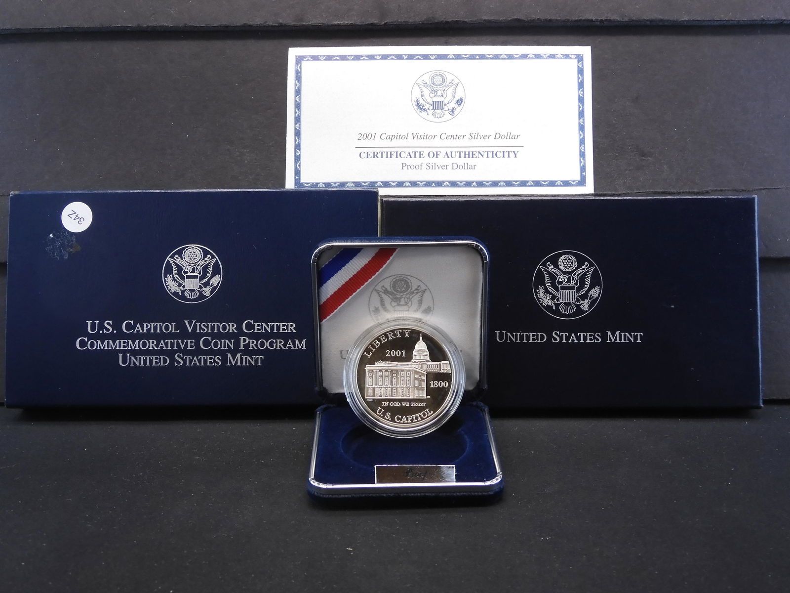 2001-P 90% SILVER CAPITOL VISITOR CENTER COMMEMORATIVE (1 of 4)