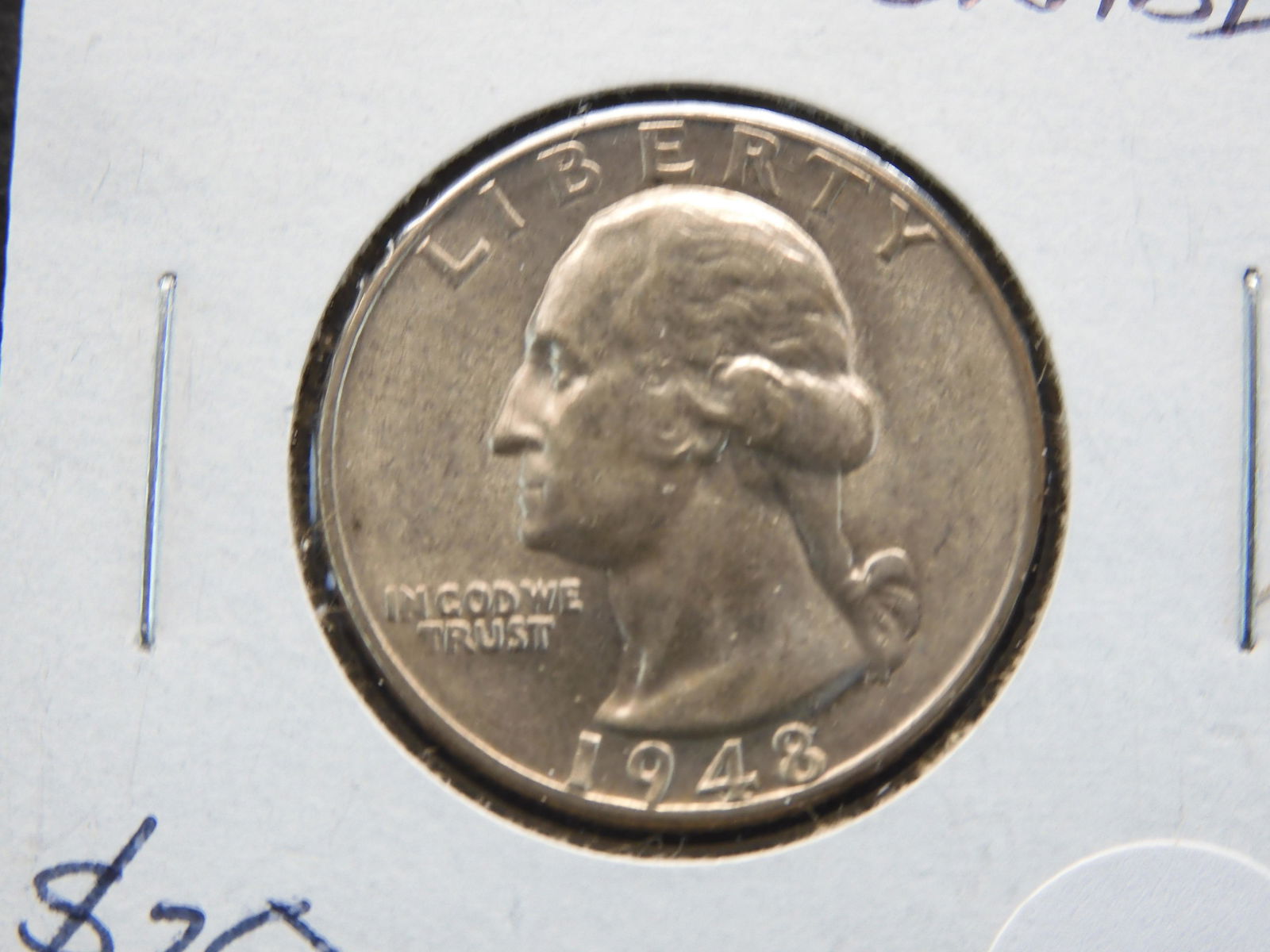 1948-D WASHINGTON QTR. VERY HIGH GRADE (1 of 3)