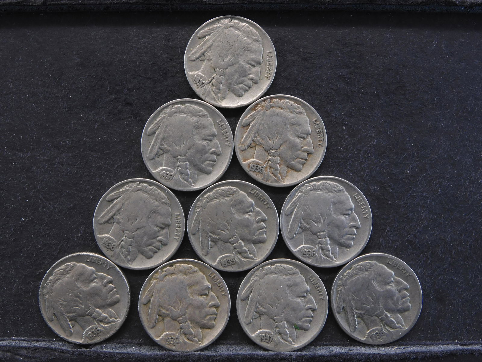 10 Full Date Buffalo Nickels (10 Coin Lot) (1 of 2)