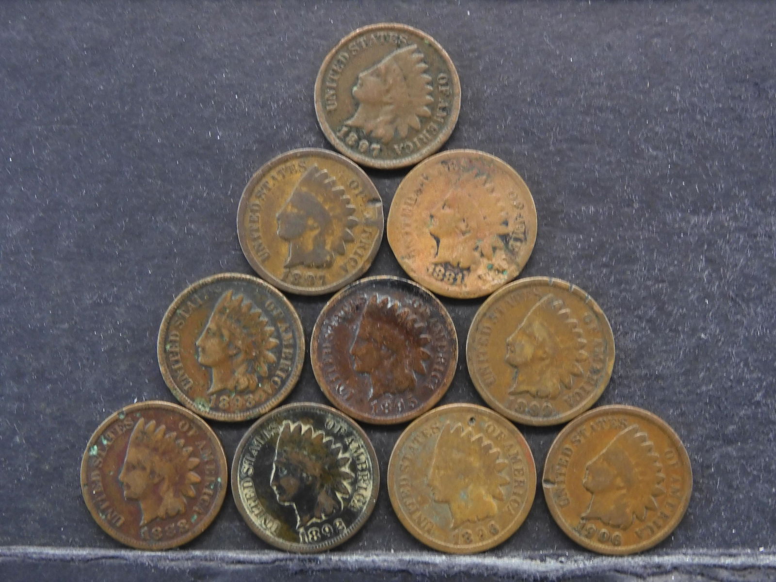 10 Indian Head Cents (10 Coin Lot) (1 of 2)
