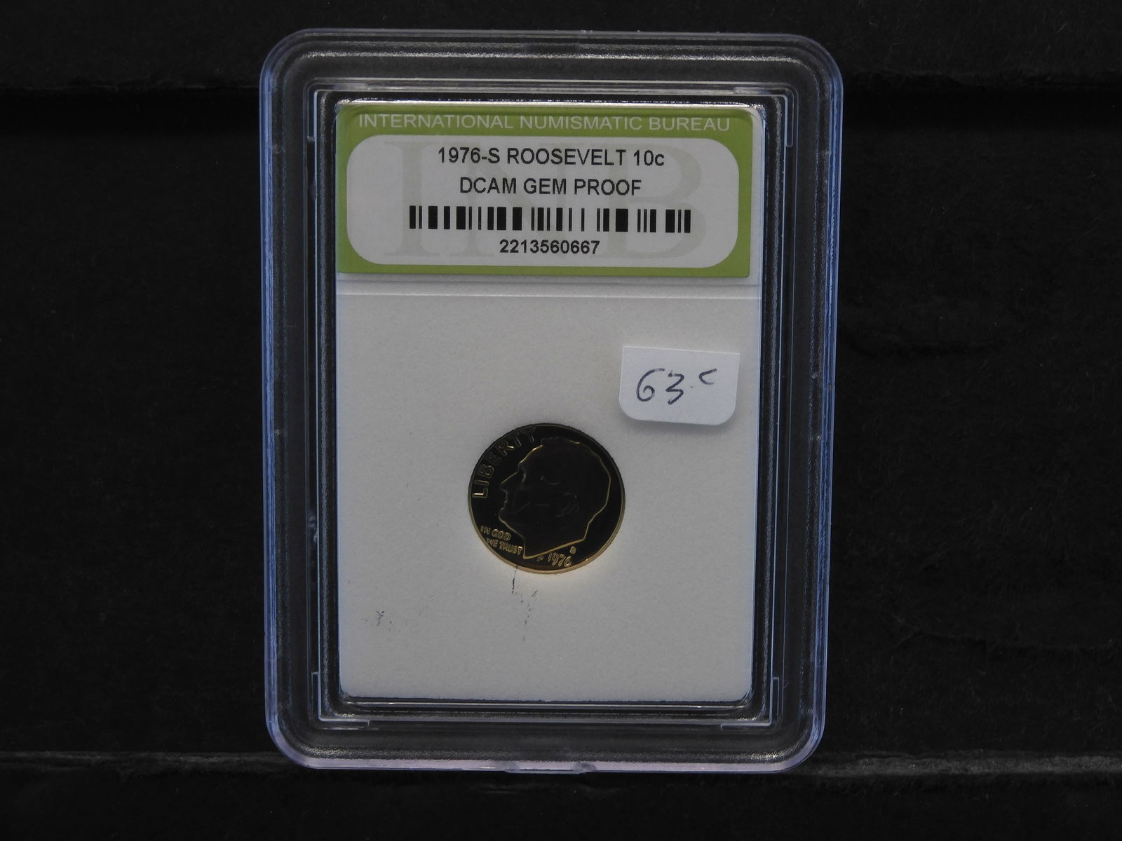 1976-S (DCAM/GEM PROOF) ROOSEVELT DIME, INB/HUGE (1 of 4)