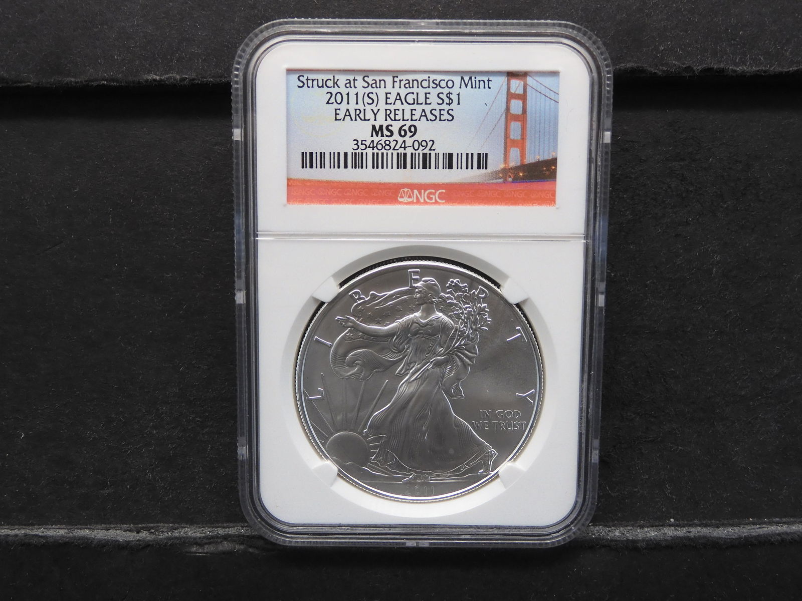 2011-S Struck at San. Fran Mint - American Silver Eagle (1 of 4)
