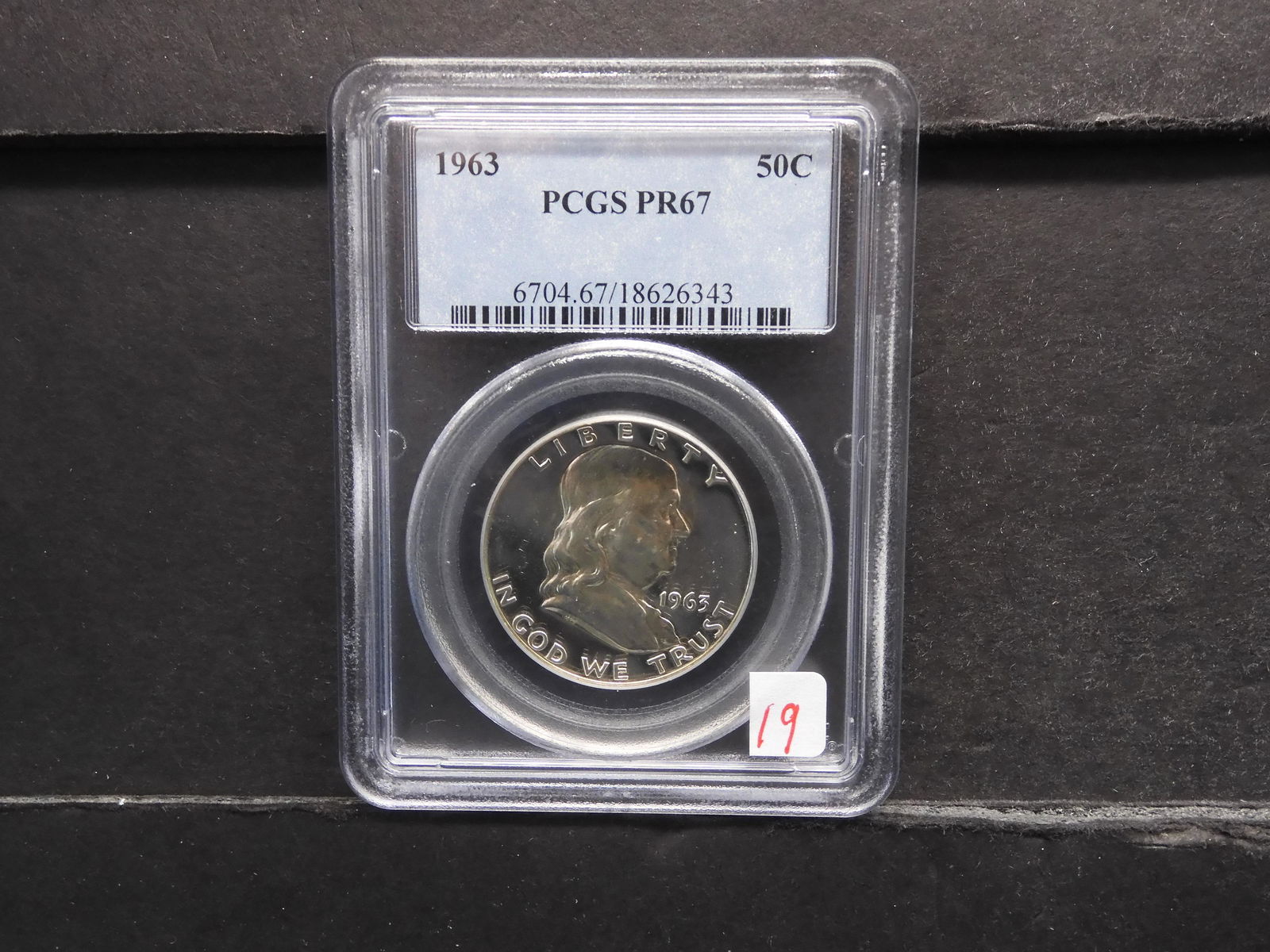 1963 Silver Franklin Half Dollar - PCGS - PR 67 (1 of 4)