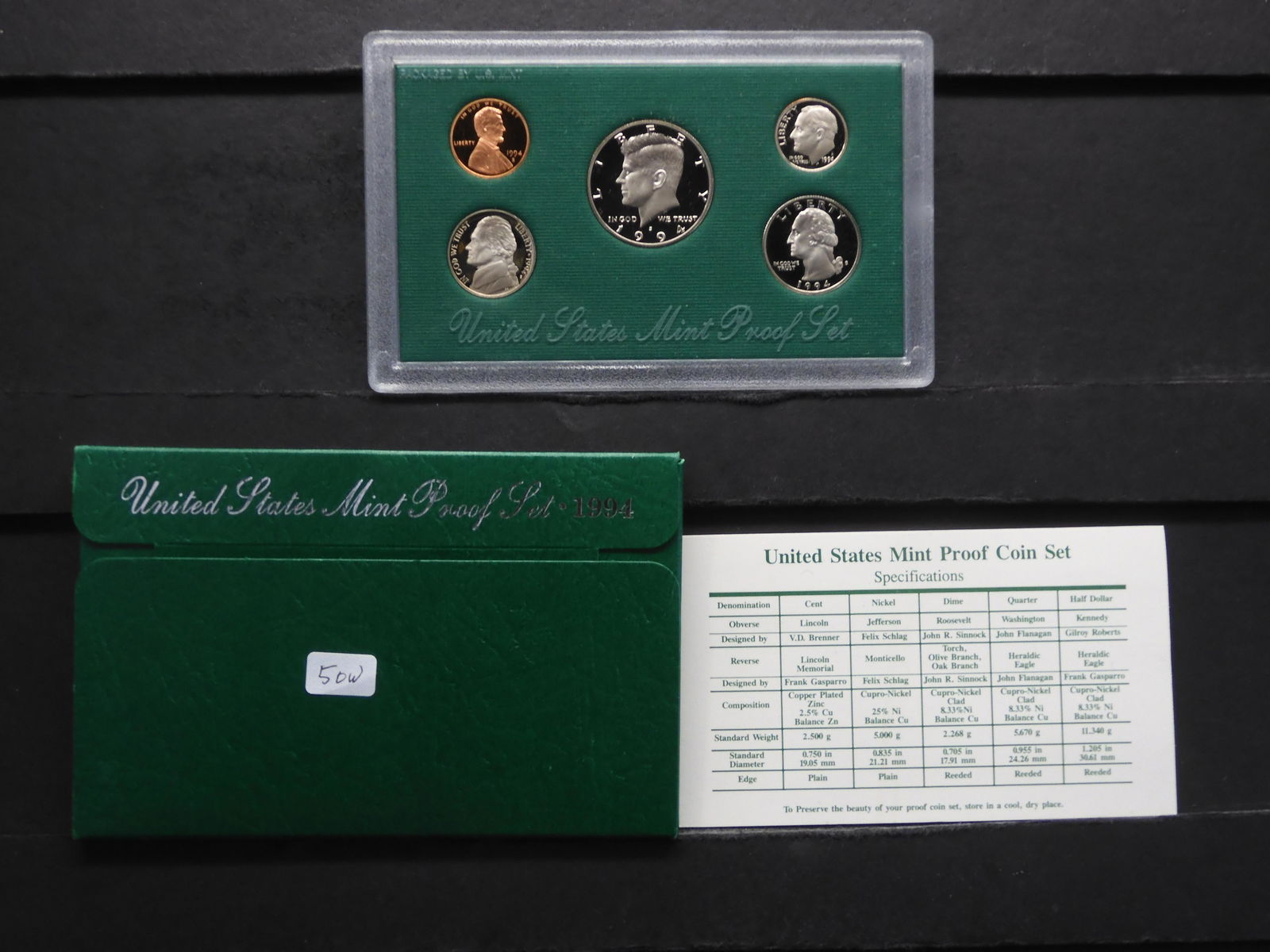 1994-S 5-Piece U.S. Proof Set . (1 of 4)