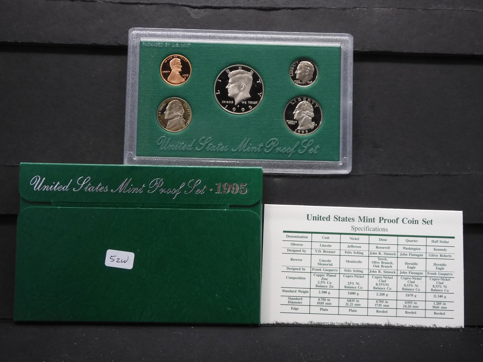 1995-S 5-Piece U.S. Proof Set . (1 of 4)