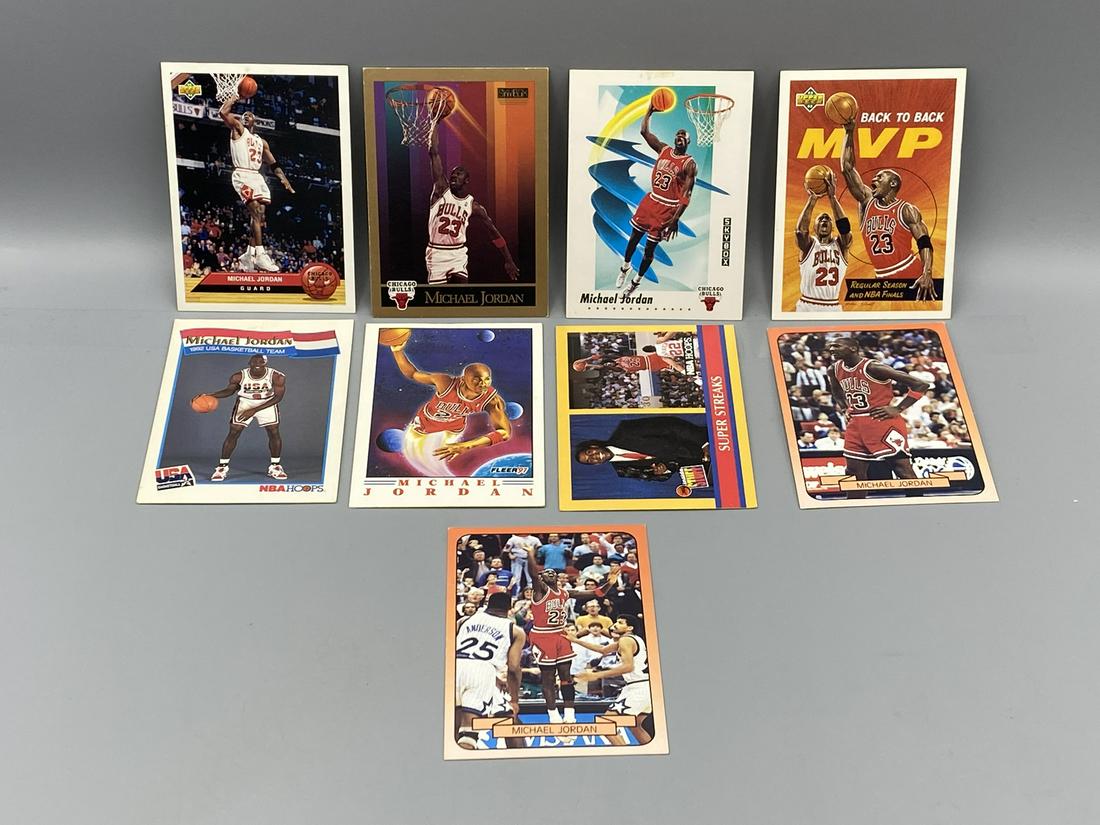 Michael Jordan Basketball Card Assorted Cards - 9 Cards (1 of 2)
