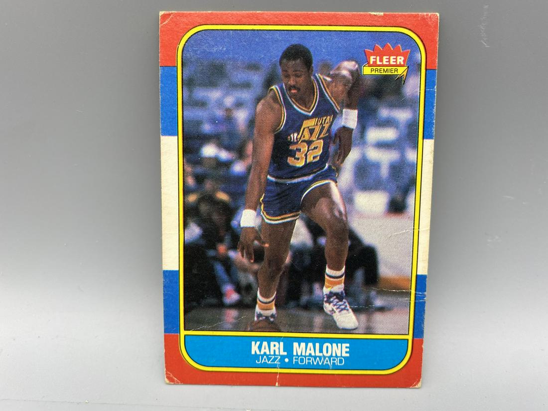 1986-87 Fleer Karl Malone RC Card #68 (1 of 2)