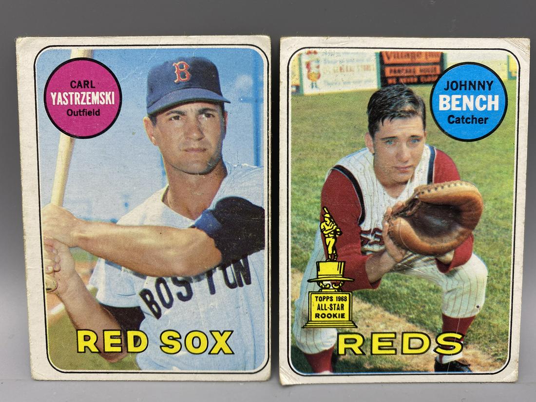 1969 Topps Baseball Carl Yastrzemski #130 & Johnny (1 of 3)