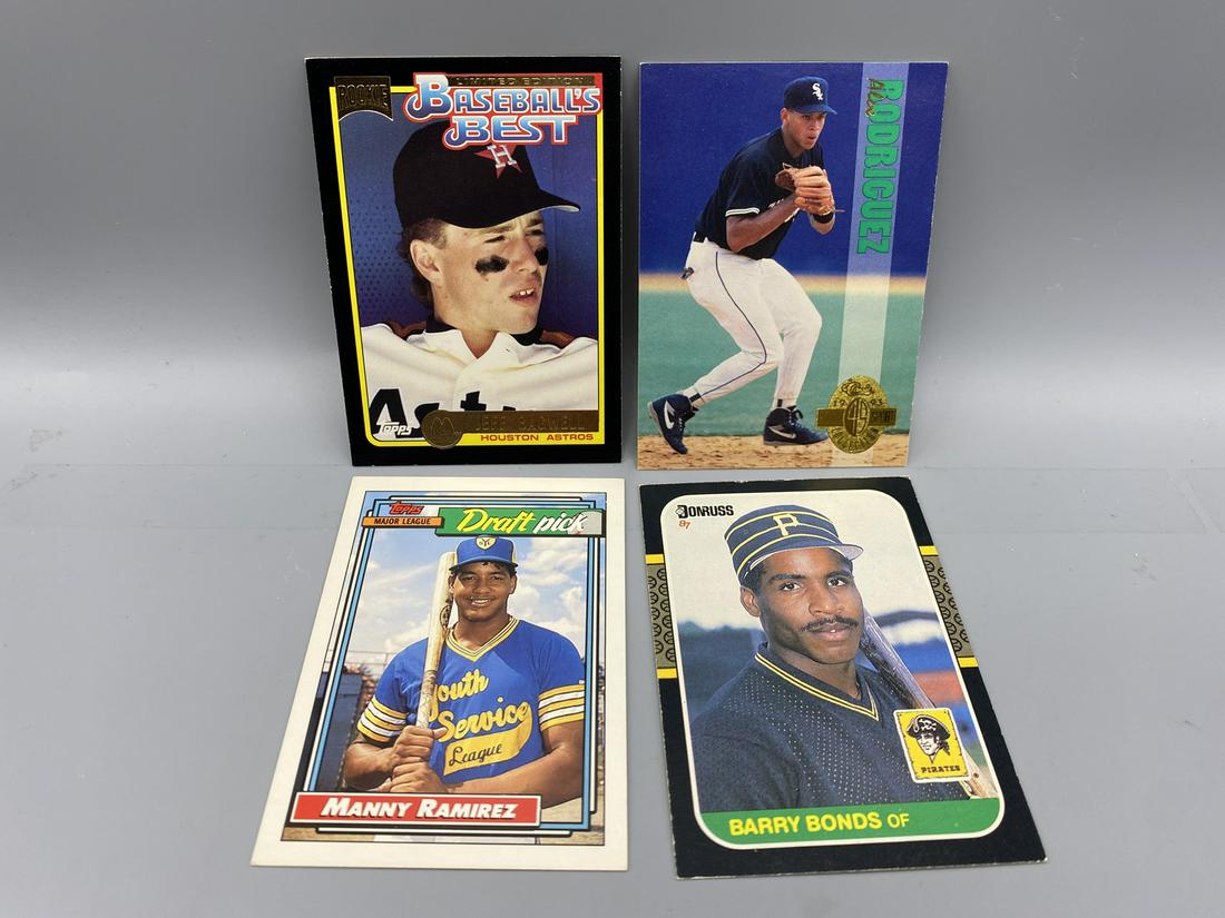 MLB Baseball Assorted Star Rookie Lot - 4 Cards - (1 of 2)