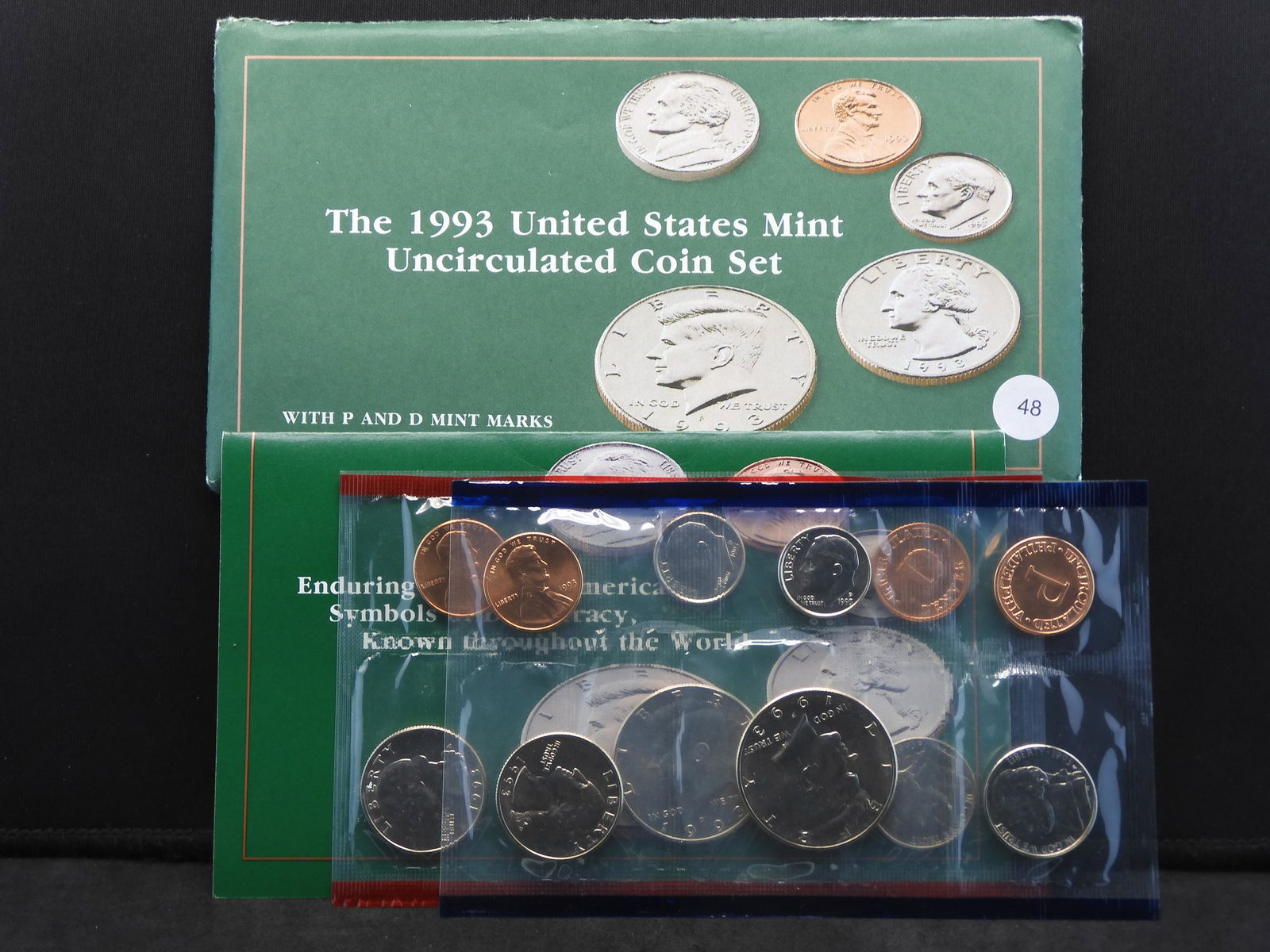 1993 P/D 10 Coin US Mint Set. GEM BU. (1 of 6)