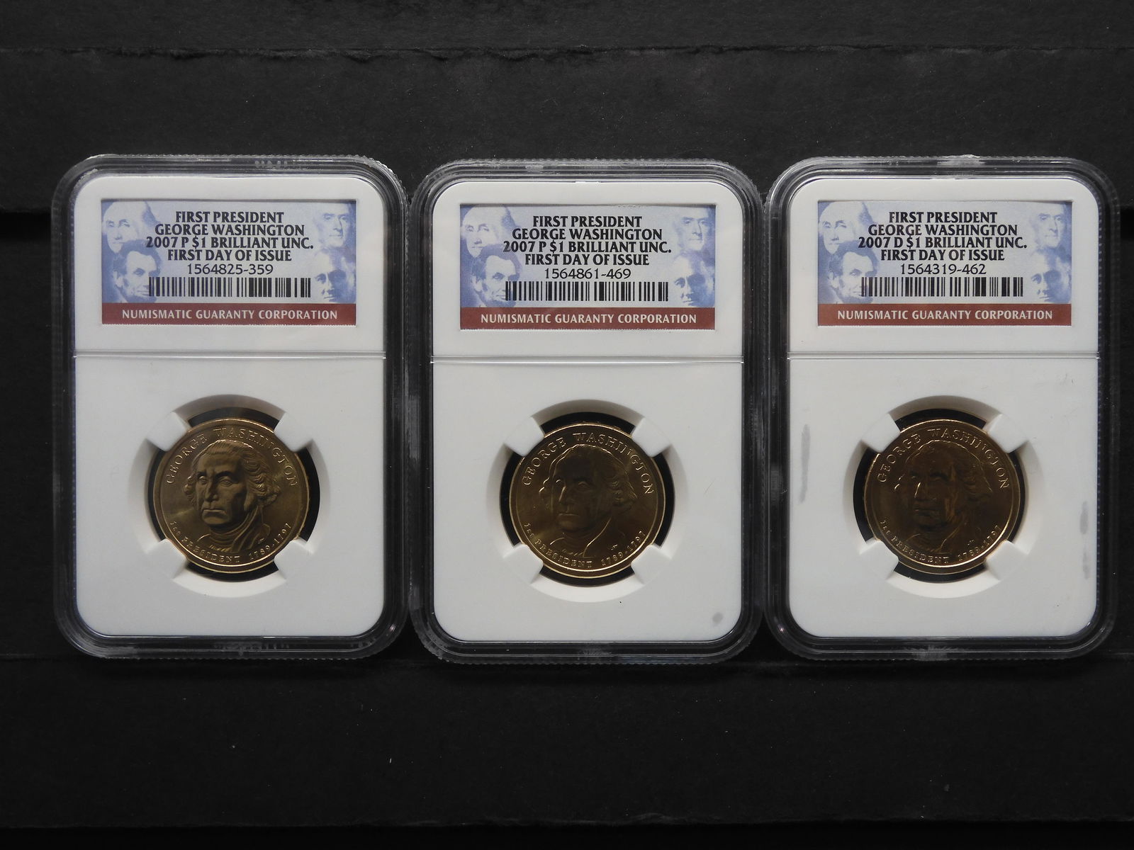 Three 2007 P & D George Washington First Issue (1 of 9)