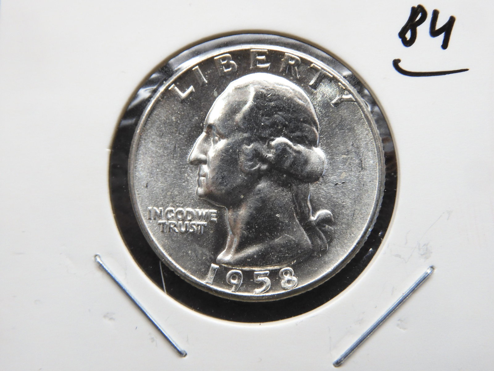 1958 Washington Silver Quarter BU (1 of 3)