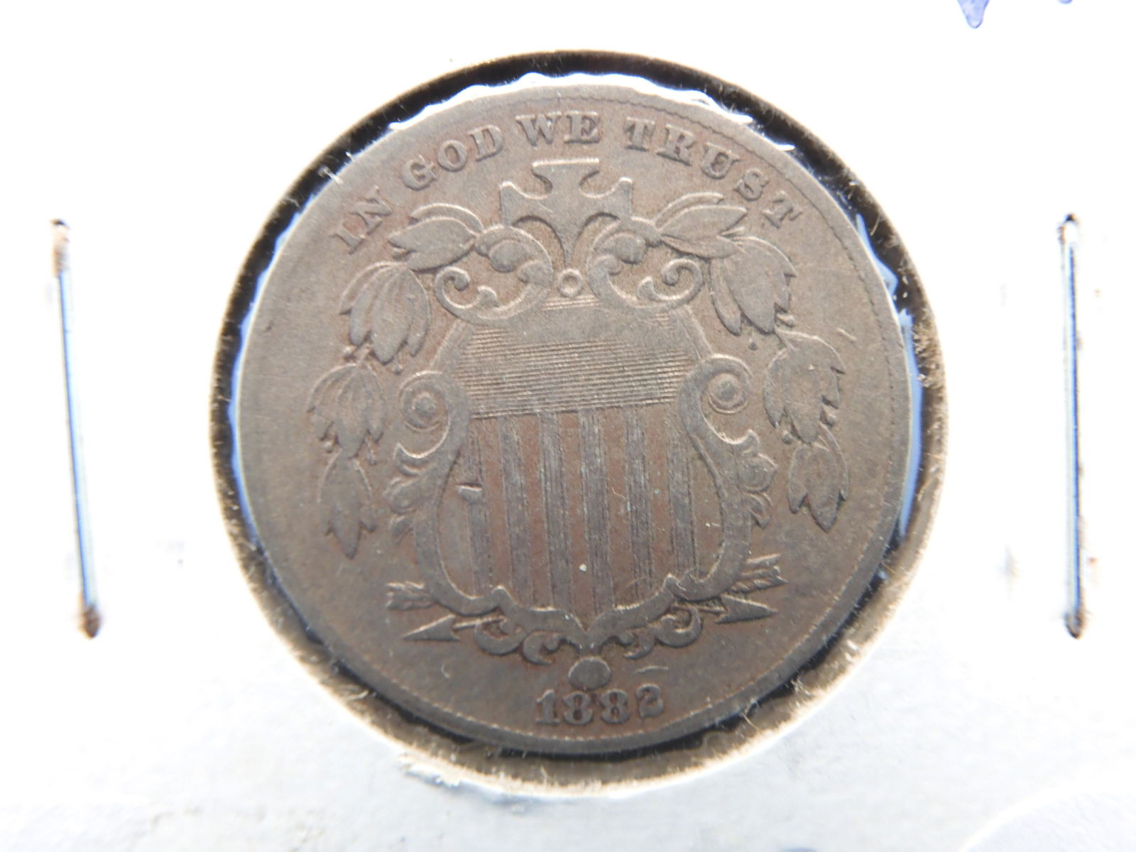 1882 Shield Nickel.  Very Fine. (1 of 3)