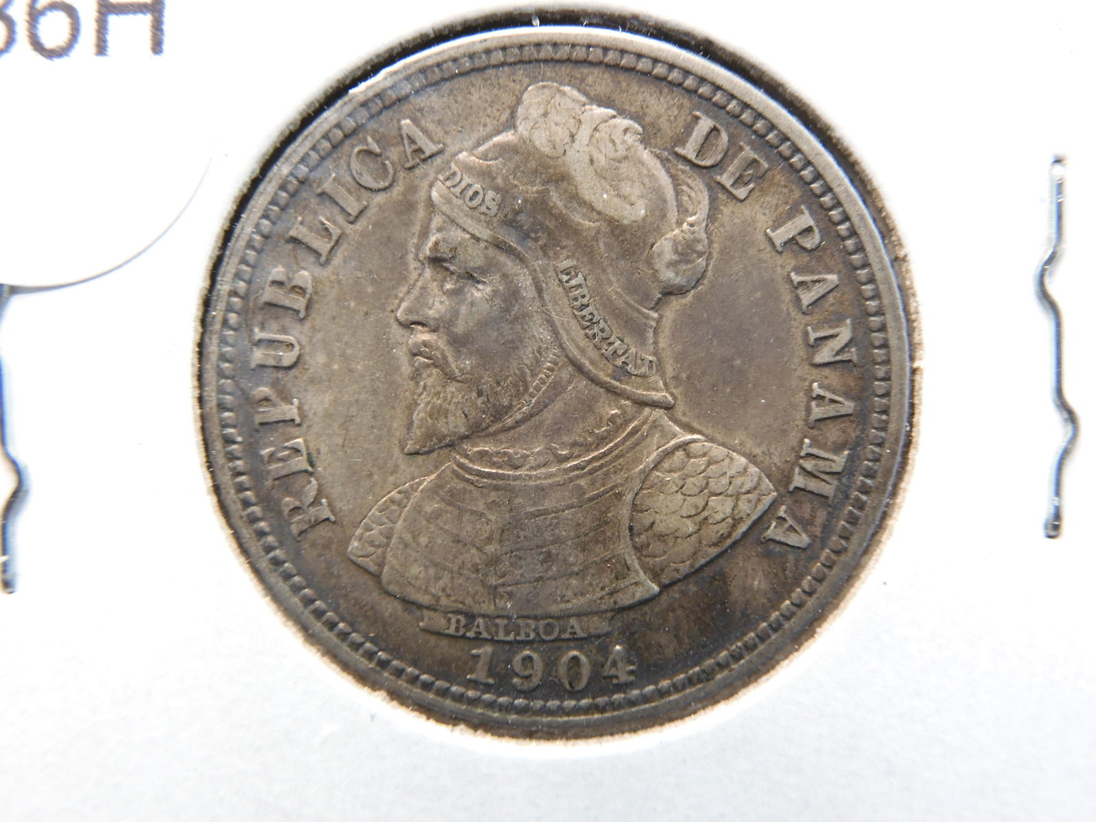 1904 Ten Centesimos From Panama 90% Silver (1 of 3)