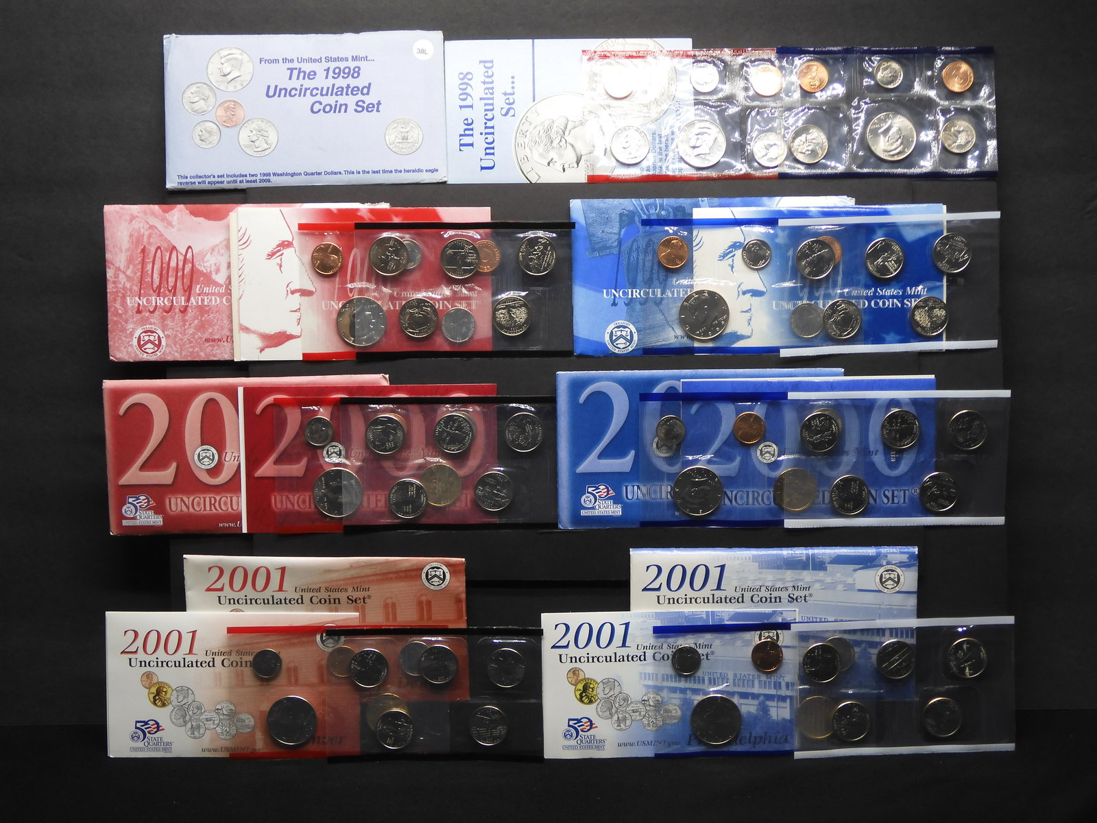 1998, 1999, 2000, 2001 Philadelphia & Denver US Mint (1 of 20)