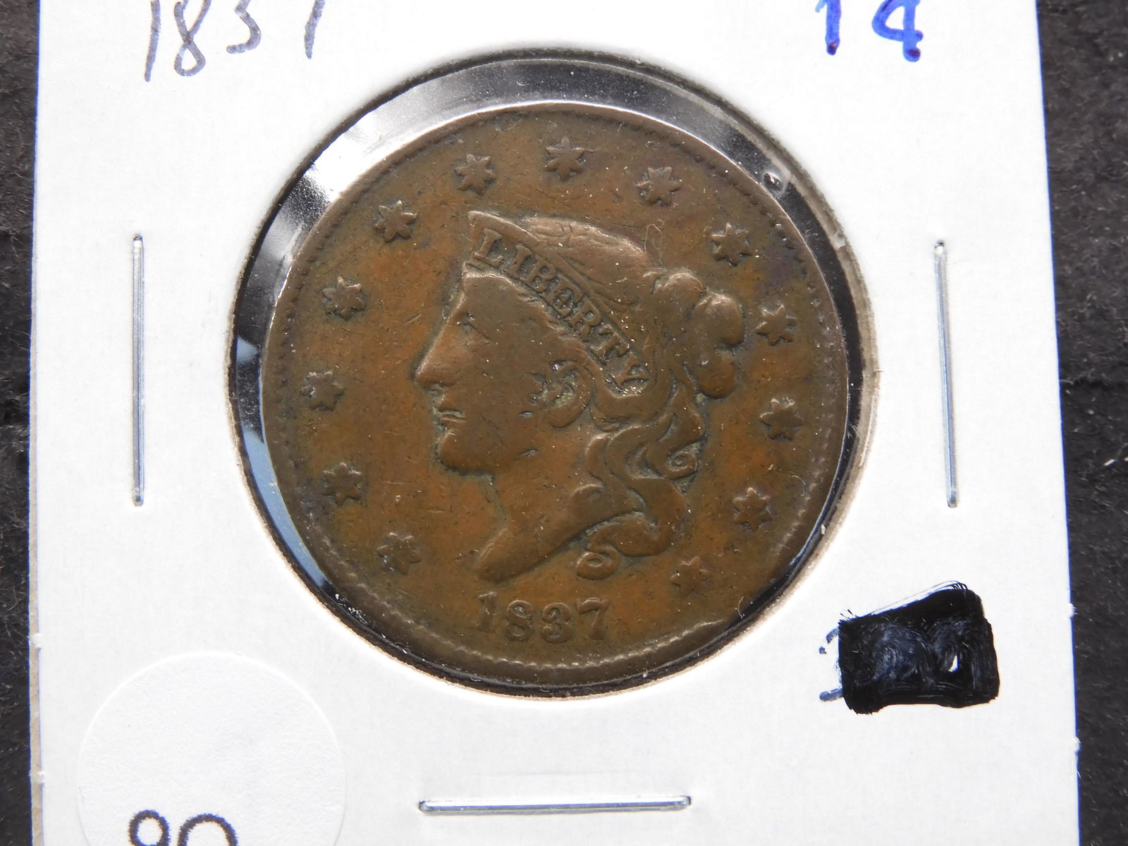 1837 Liberty Head Large Cent (1 of 3)