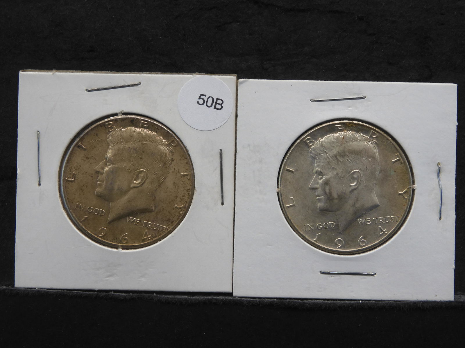1964 P&D 90% Silver Kennedy Half Dollars (1 of 3)