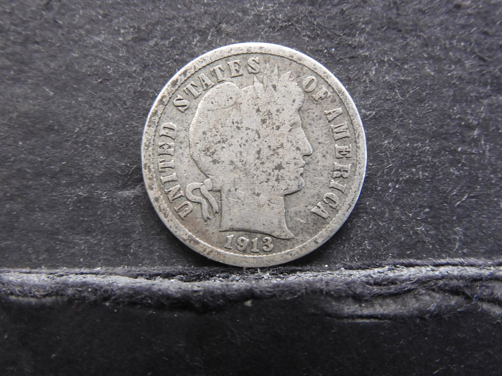 1913 - 90% SILVER BARBER DIME/108 YEARS OLD! (1 of 2)