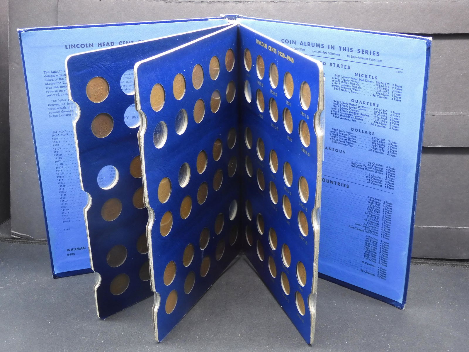 Nearly Complete 1909-1940 Wheat Penny Book (1 of 9)