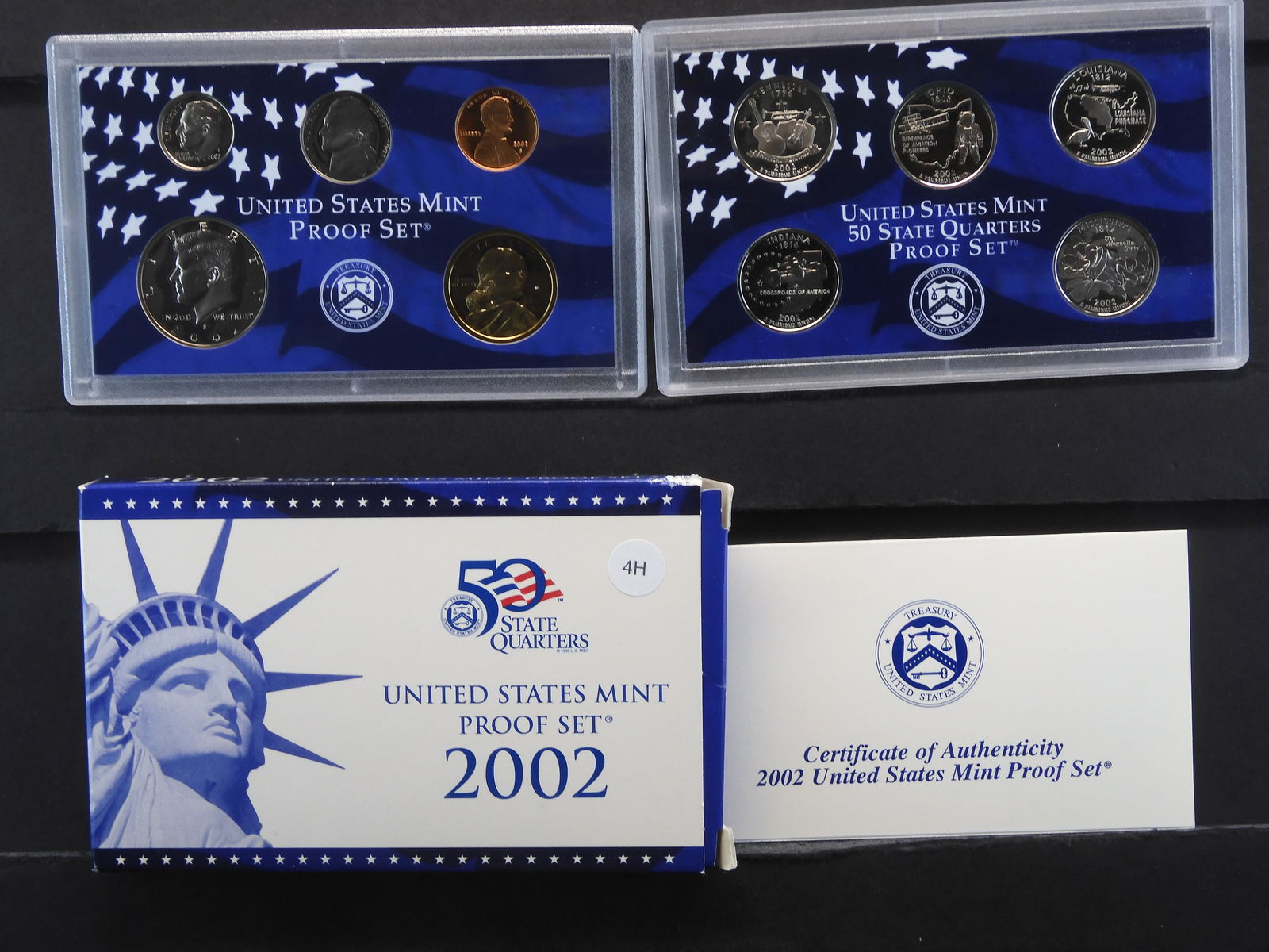 2002 -S US Mint Proof Set W/State Quarters (1 of 7)