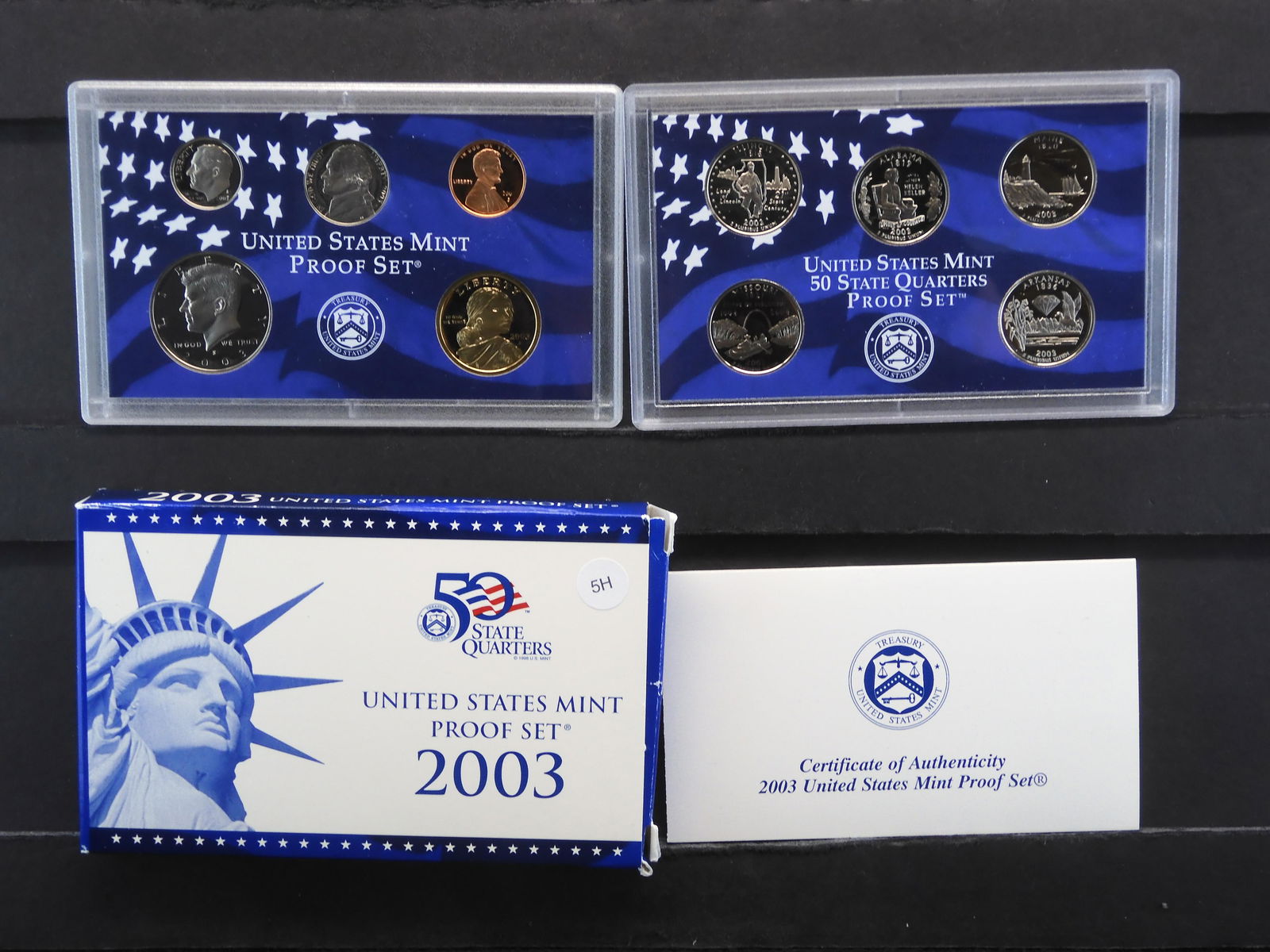 2003 -S US Mint Proof Set W/State Quarters (1 of 7)