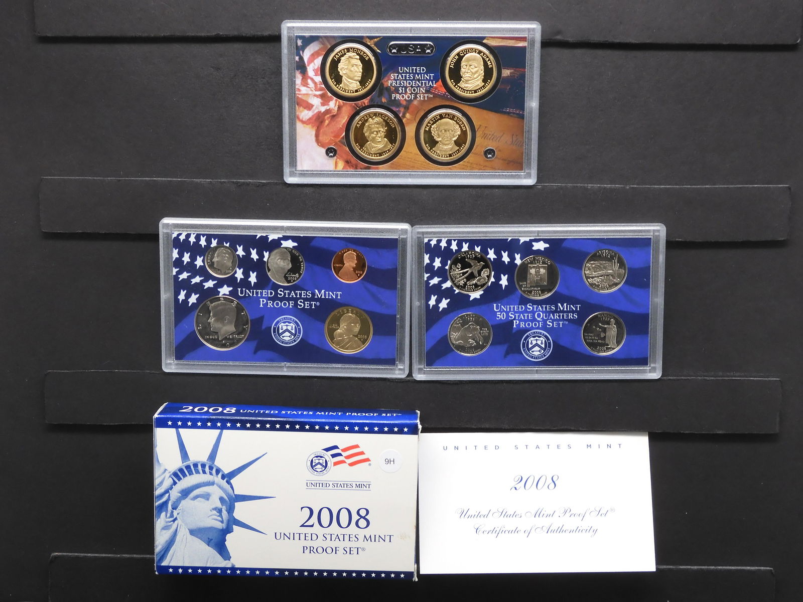 2008 -S US Mint Proof Set W/State Quarters (1 of 8)