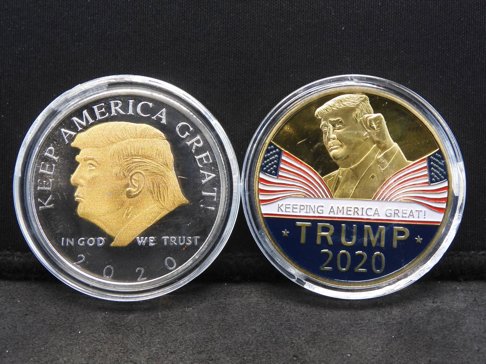 Two 2020 Trump Novelty Coins (1 of 2)