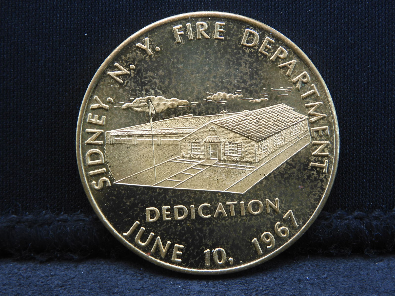 1967 Sidney N.Y. Fire Dept. Souvenir Coin (1 of 2)