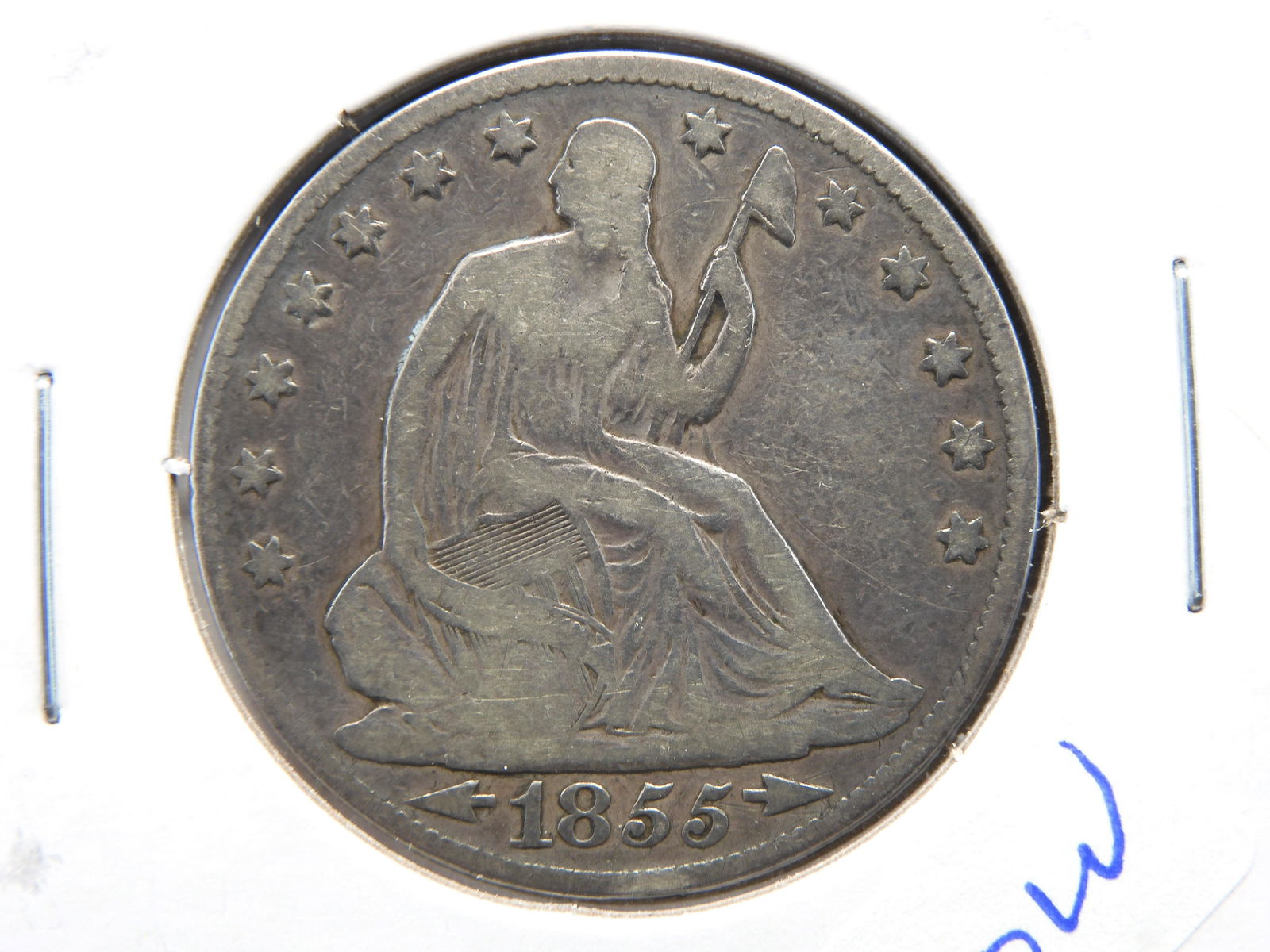 1855-O Standing Liberty 50C Fine (AB) (1 of 3)