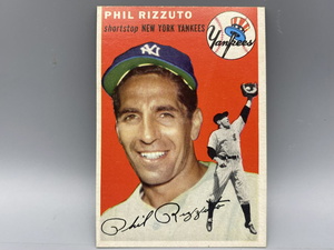 Lot of (2) 1954 Topps Baseball Cards with #50 Yogi Berra & #17 Phil Rizzuto