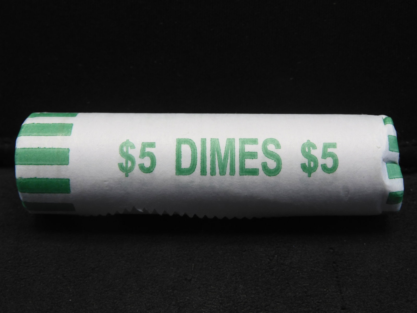 Paper Wrapped Roll of Mercury Silver Dimes (1 of 3)