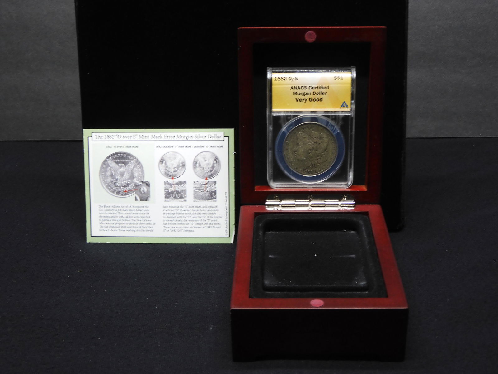 1882-O/S ANACS Very Good Condition - Morgan Silver (1 of 8)