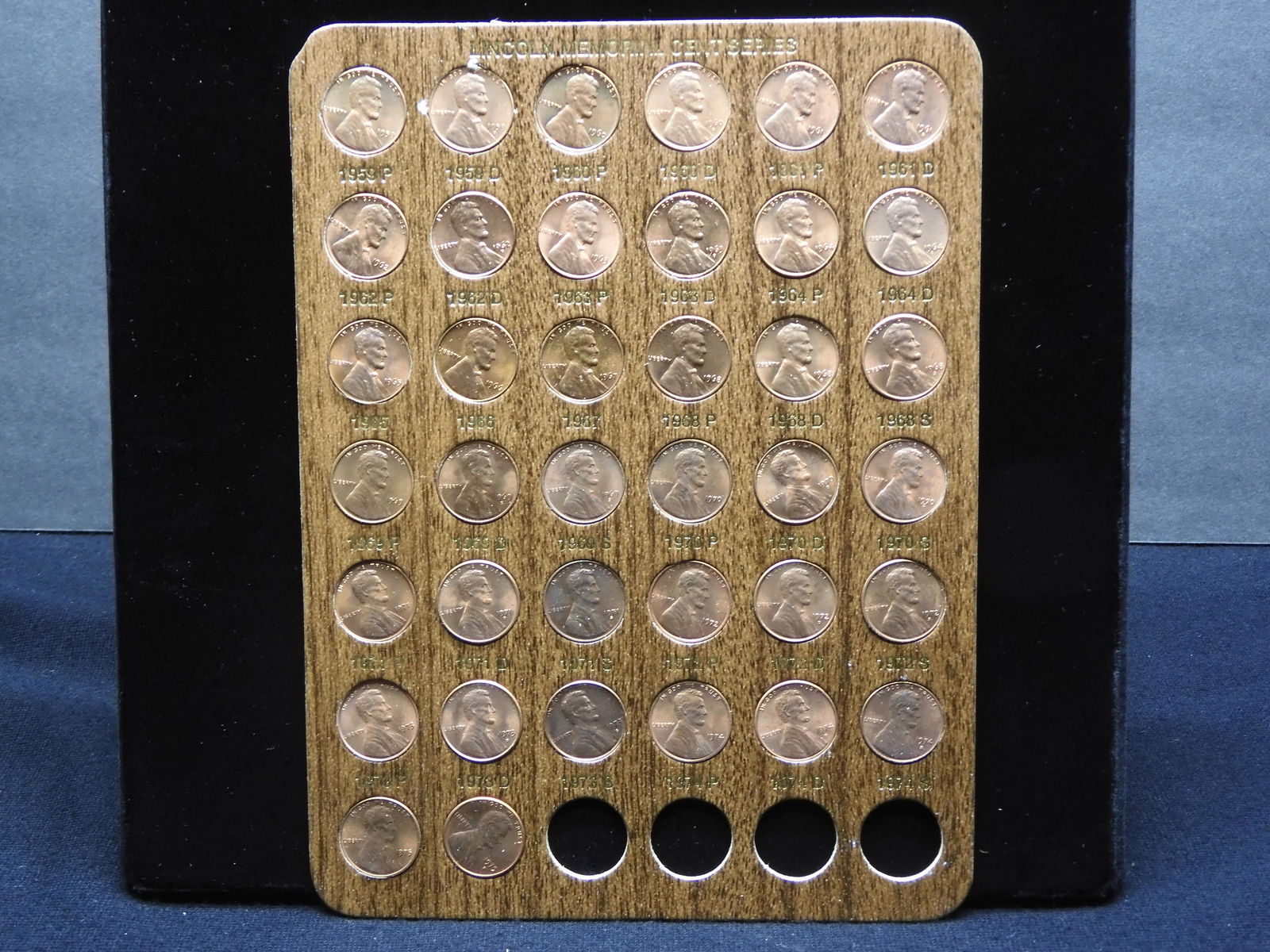 1959-1975 Lincoln Memorial Cent Collection in a Nice (1 of 3)