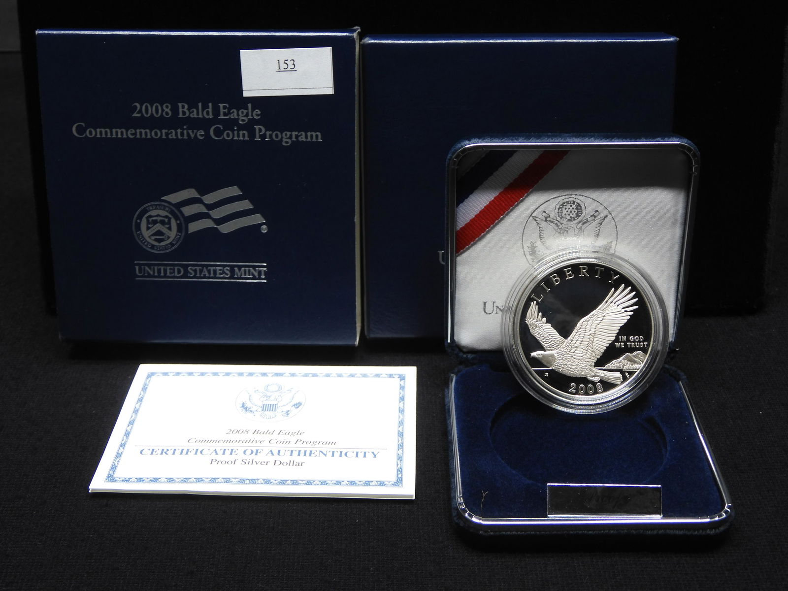 2008-P U.S. Bald Eagle Commem. Proof Silver Dollar OGP (1 of 4)