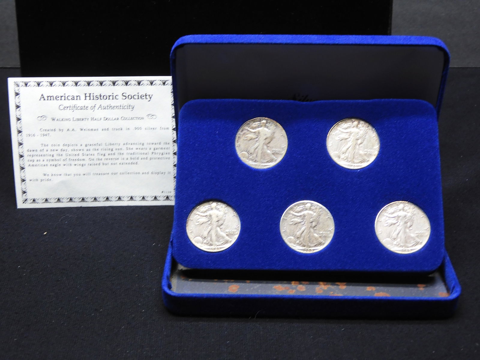 Silver Walking Liberty Half Dollar Collection - 5 Coins (1 of 4)