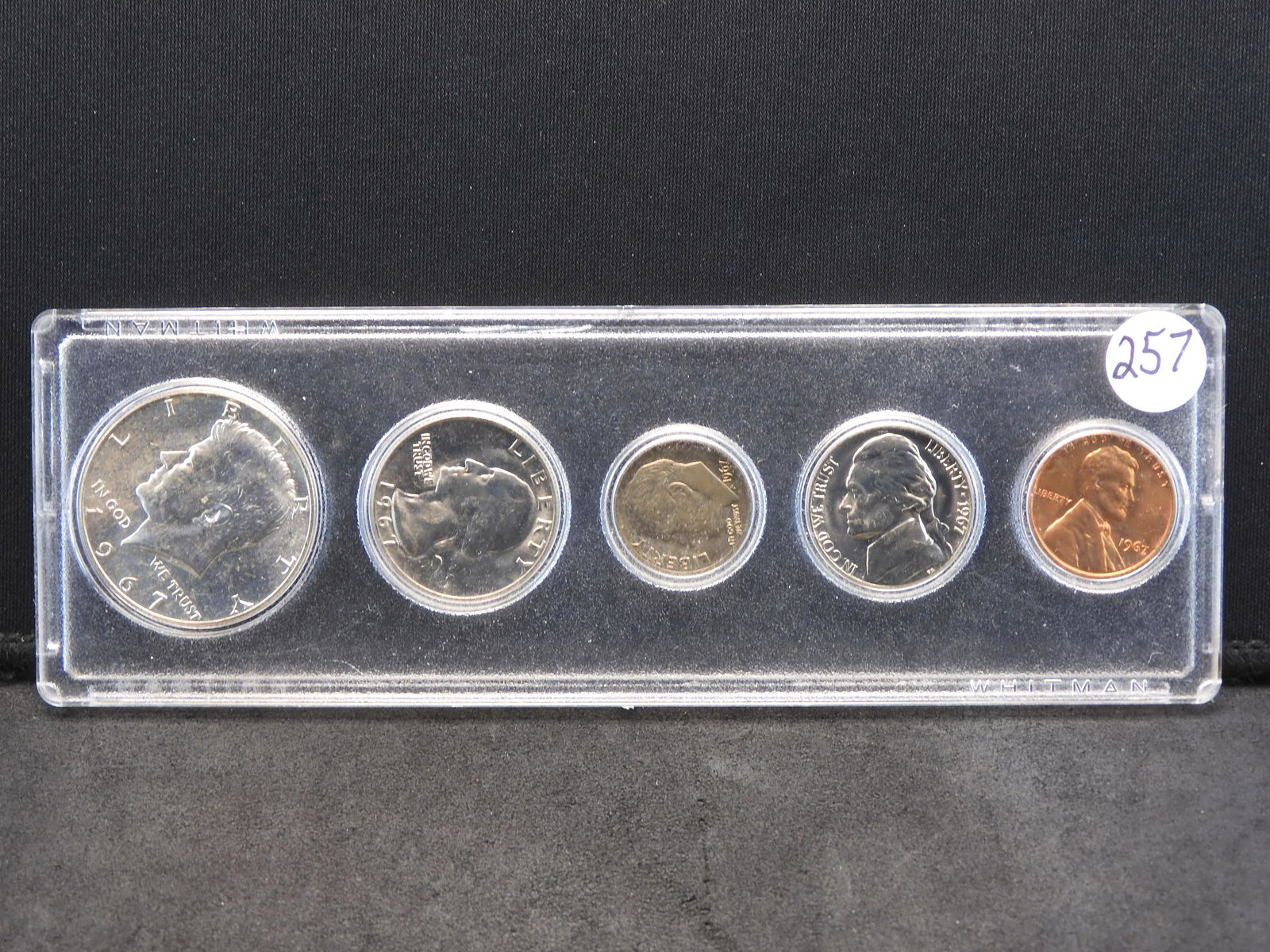 1967 Year Set - Lincoln Cent to Kennedy 40% Silver Half (1 of 2)