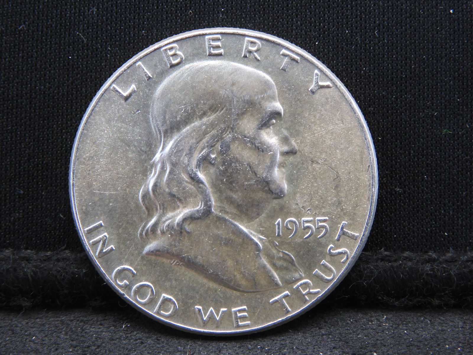 1955 Franklin Silver Half Dollar - Bugs Bunny - Choice (1 of 2)