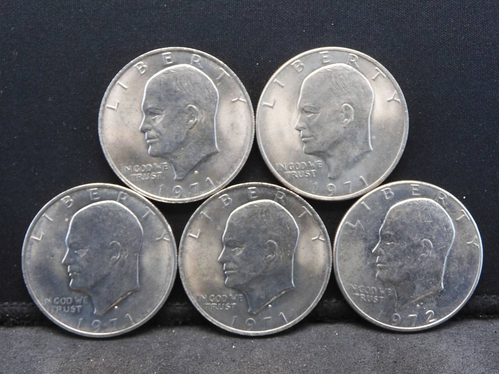 5 Gem Uncirculated Eisenhower Ike Dollars (1 of 2)