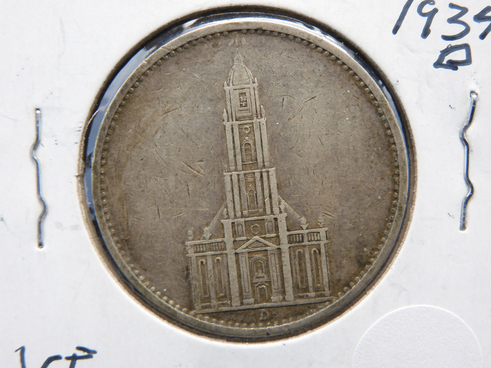 1934 D 5 Marks From Germany 90% Silver (1 of 3)