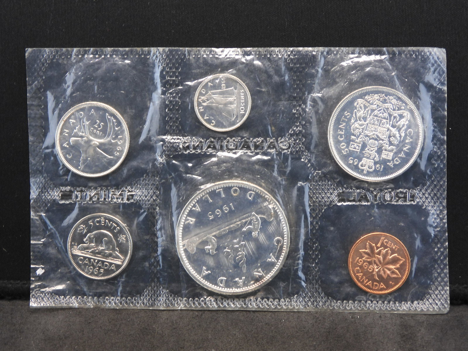 1965 Canadian 80% Silver 6-Coin Proof Set. (1 of 2)