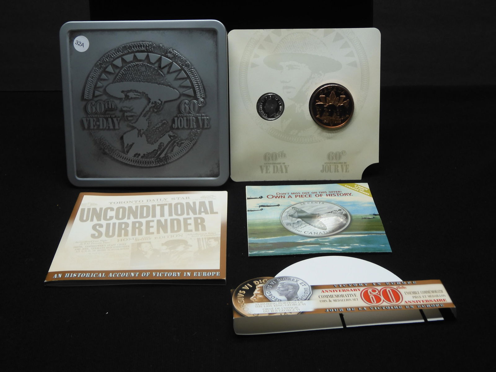 2005 Canada two-coin set celebrating “60th Anniversary (1 of 4)