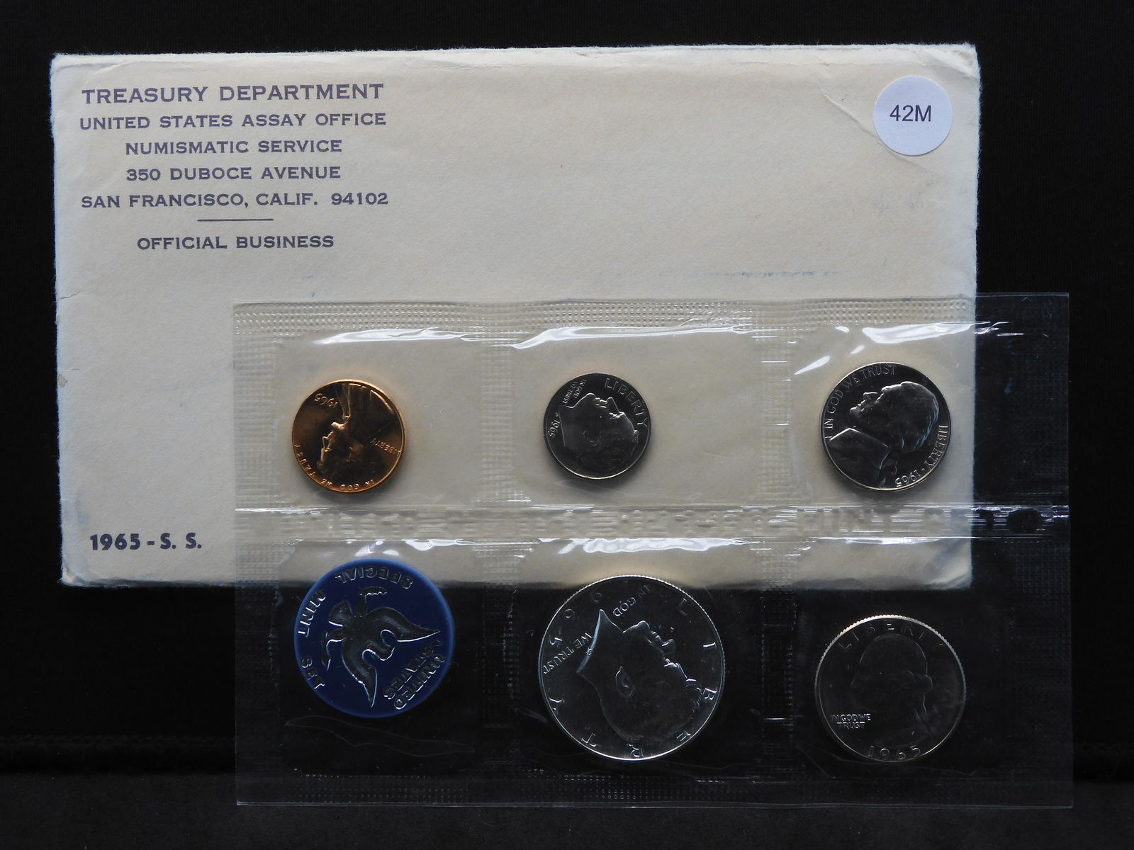 1965 5-Coin Special Mint Set With Original Gov't (1 of 3)