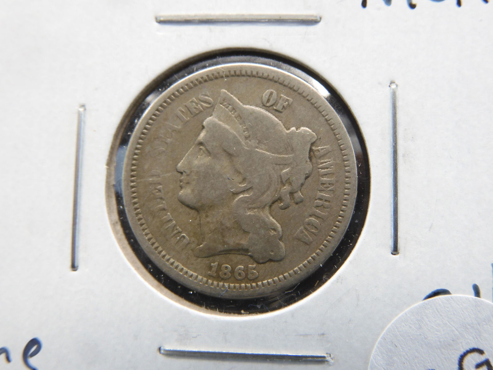 1865 US 3 Cent Nickel (1 of 3)