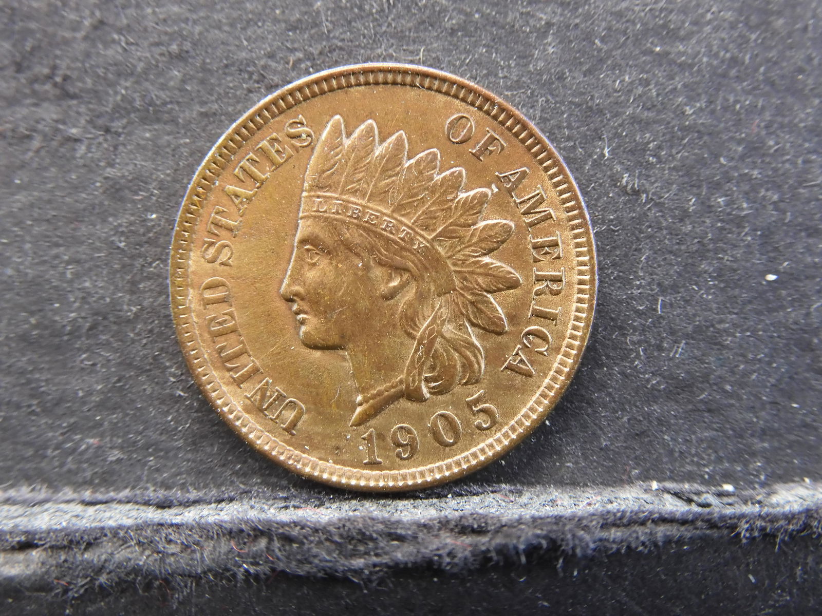 BEAUTIFUL 1905 Indian Head 1c. RED/BRIGHT/LUSTER (1 of 2)